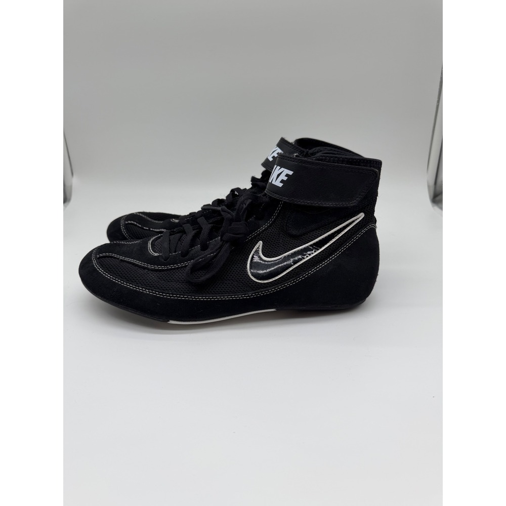 Nike Speedsweep VII Mens Wrestling Shoes Black White High Top 9.5